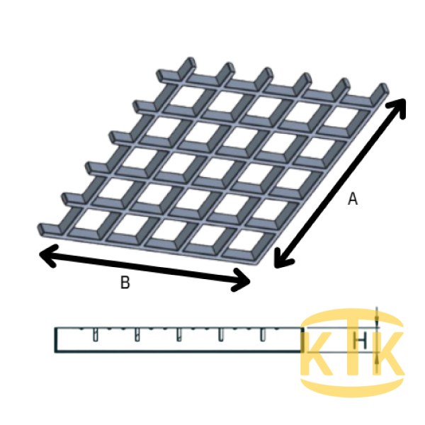 CTP Kanal Izgarası 50x25x50 mm (CTP.5050-B)