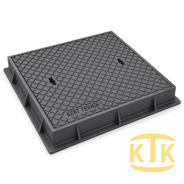 Döküm Yuvarlak Rögar Kapağı Takımı Ø600 mm (DKT.600-C8)
