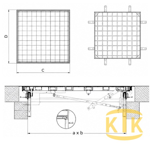 Müdahale Kapağı 800x800 mm (MK.8080-D)
