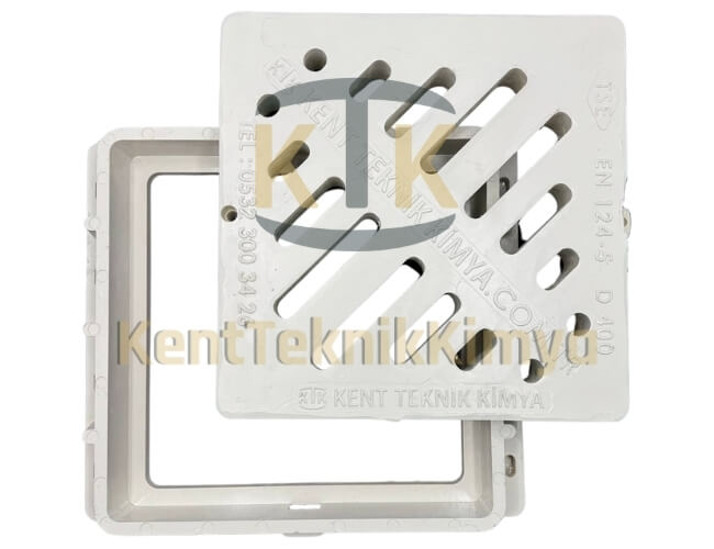 Kompozit Yağmur Suyu Izgara Takımı 500x500 mm - Kent Teknik Kimya