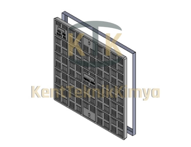 Kompozit Kare Rögar Kapağı Takımı 800x800 mm - Kent Teknik Kimya