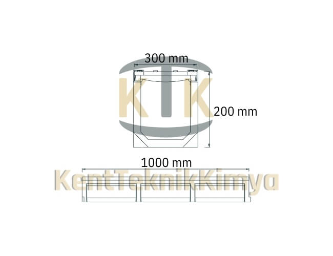 Kompozit Drenaj Kanalı 300x1000x200 mm - Kent Teknik Kimya