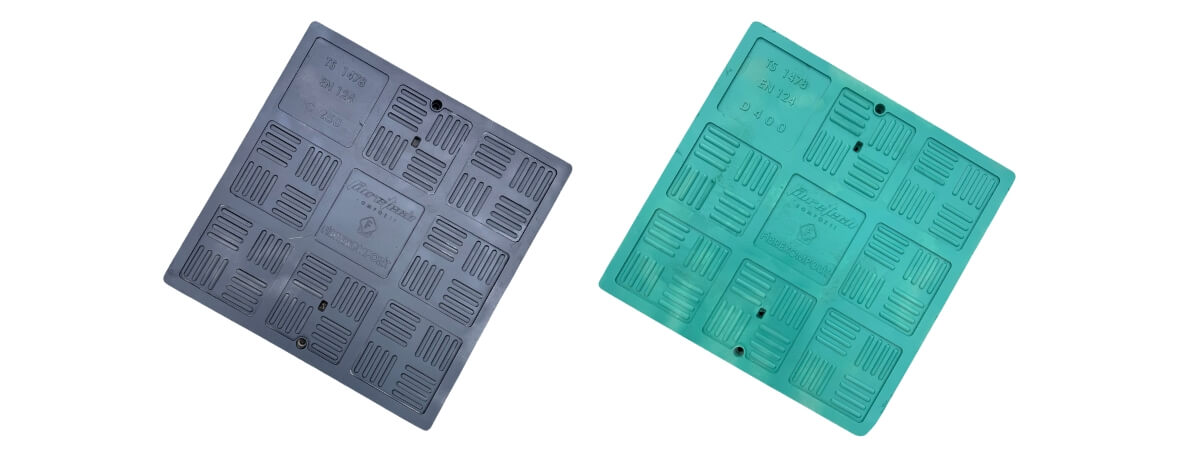 Kompozit Kare Rögar Kapağı Takımı 670x670 mm - Kent Teknik Kimya