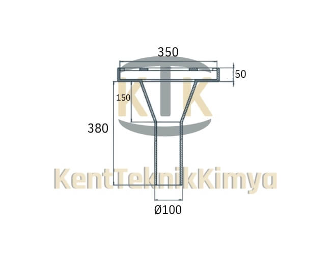 Kompozit Süzgeç 430x370x350 mm - Kent Teknik Kimya